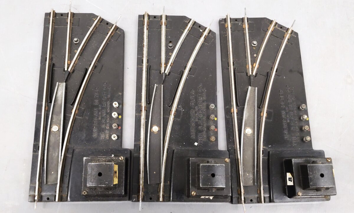 American Flyer 720A Vintage S Electric Remote Control Switches (3 Pairs) VG