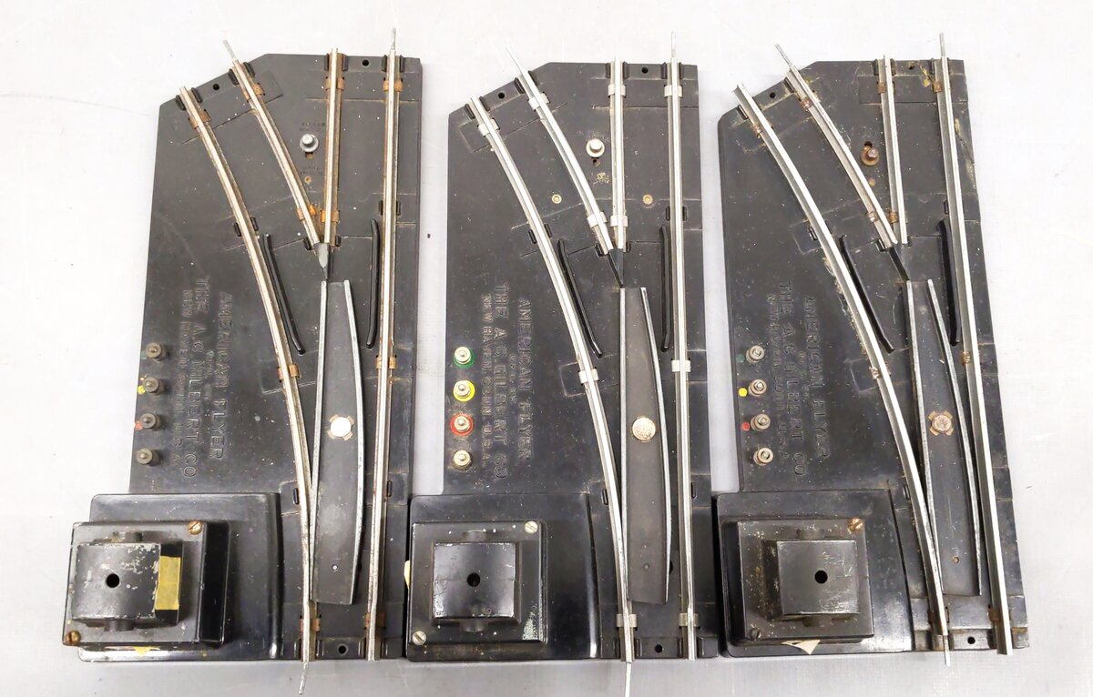 American Flyer 720A Vintage S Electric Remote Control Switches (3 Pairs) VG