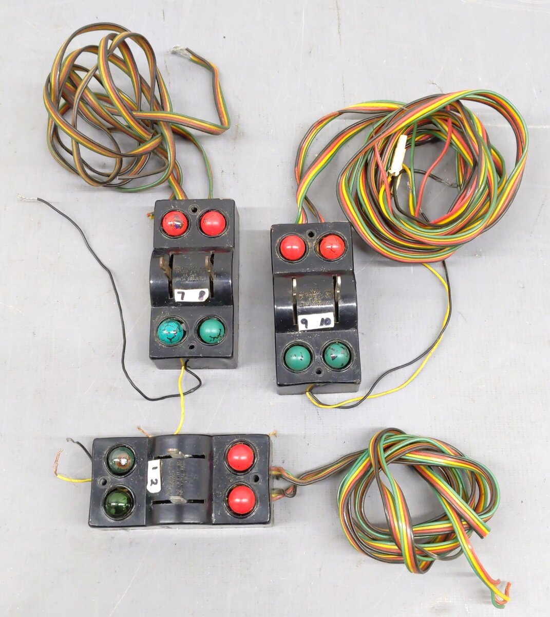 American Flyer 720A Vintage S Electric Remote Control Switches (3 Pairs) VG