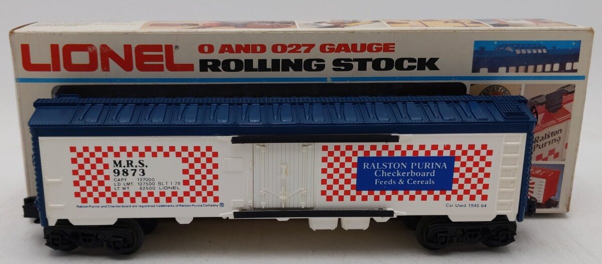 Lionel 6-9873 O Gauge Ralston Purina Billboard Reefer Car #9873 LN/Box