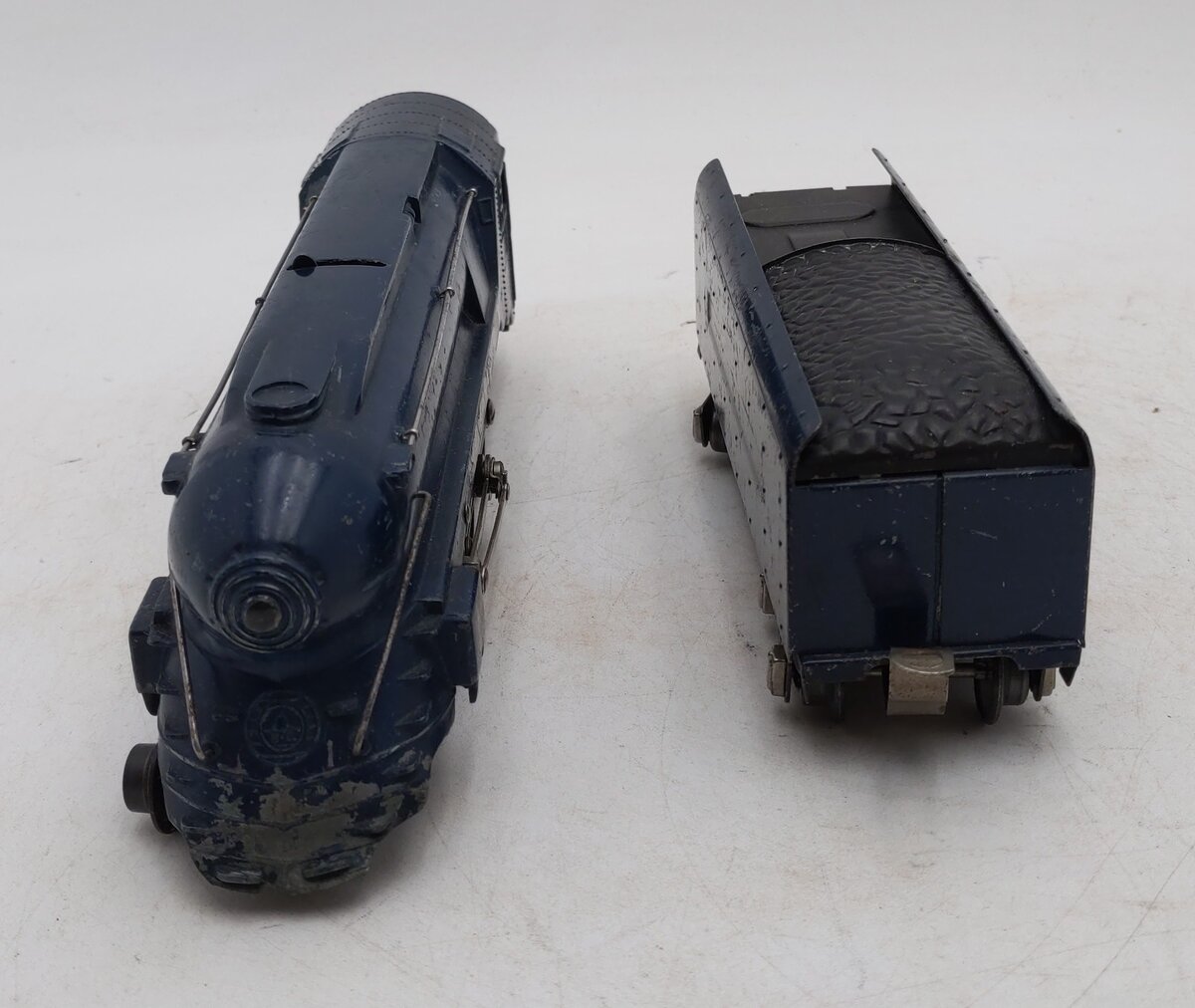 American Flyer 556 Vintage O Gauge Royal Blue 4-6-2 Steam Locomotive & Tender VG