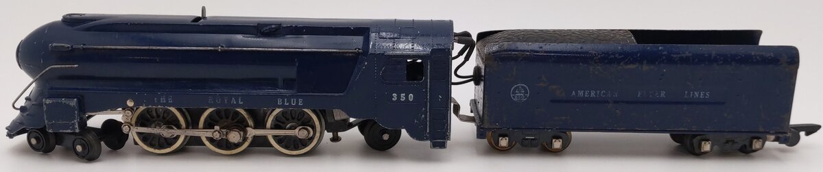 American Flyer 350 Vintage S B&O The Royal Blue 4-6-2 Die-Cast Steam Locomotive