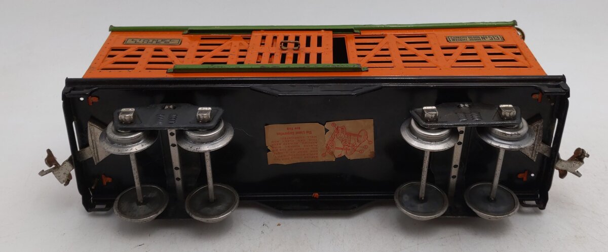 Lionel 513 Vintage Standard Gauge Lionel Lines Tinplate Cattle Car VG