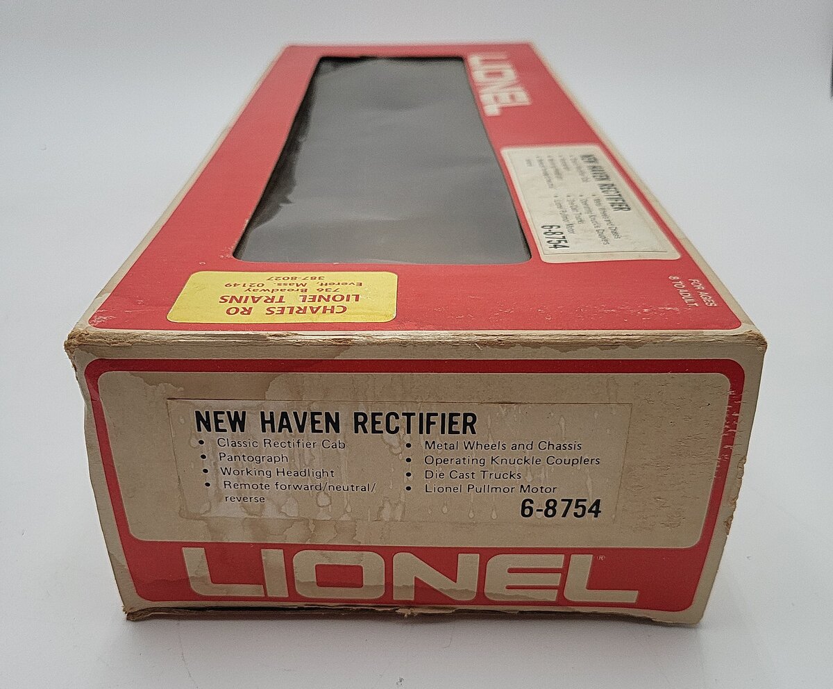 Lionel 6-8754 O Gauge New Haven Rectifier Electric Locomotive EX/Box