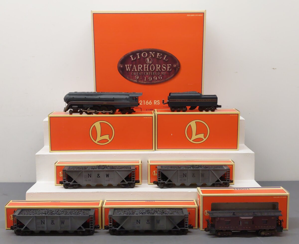 Lionel 6-11909 O Gauge Norfolk & Western Warhorse Steam Freight Set with TMCC EX/Box