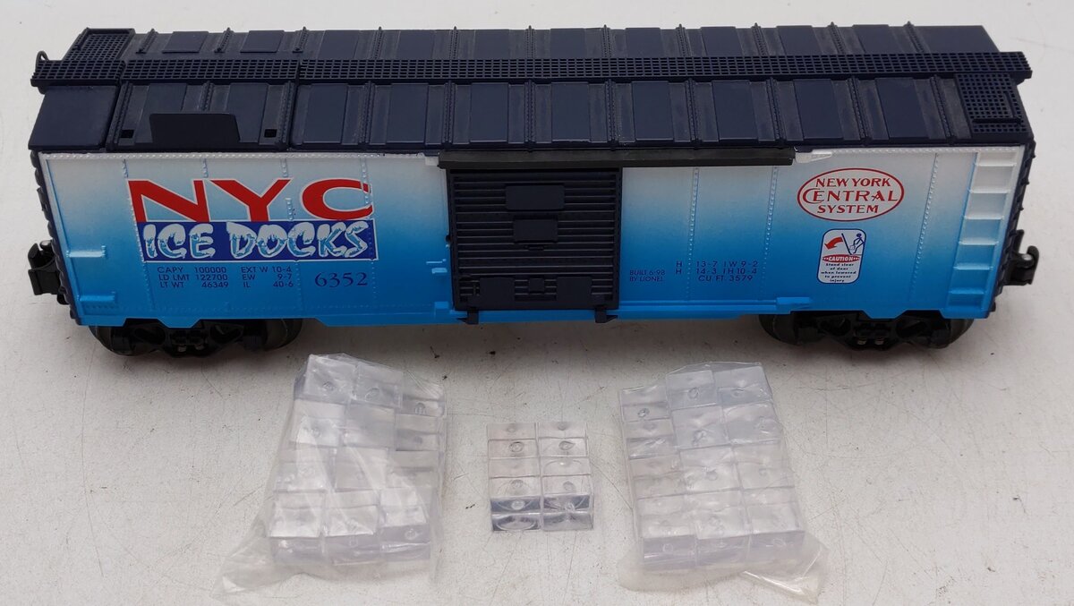 Lionel 6-16767 O Gauge New York Central Ice Docks Operating Ice Car #6352 EX/Box