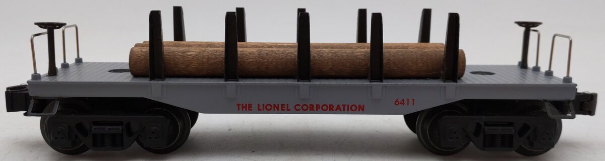 Lionel 6-16963 O Lionel Corporation Flatcar with Log Load #6411 VG/Box