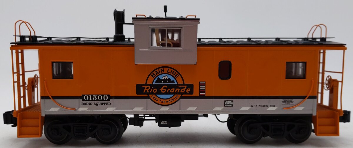 Lionel 6-17650 Denver Rio Grande Extended Vision Caboose #01500 EX/Box