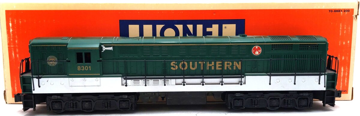 Lionel 6-18301 O Gauge Southern Fairbanks Morse Trainmaster Diesel Locomotive VG/Box