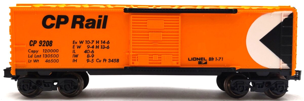 Lionel 6-9208 O Gauge Canadian Pacific Rail Boxcar VG/Box