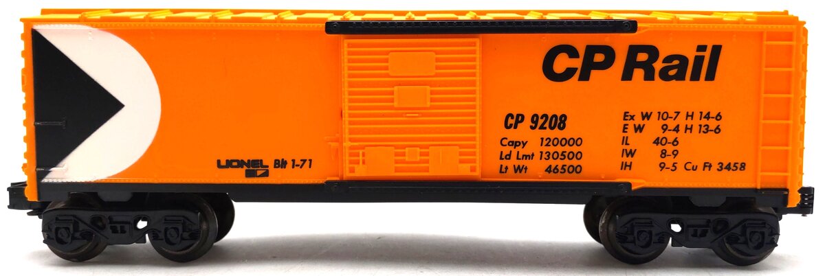 Lionel 6-9208 O Gauge Canadian Pacific Rail Boxcar VG/Box