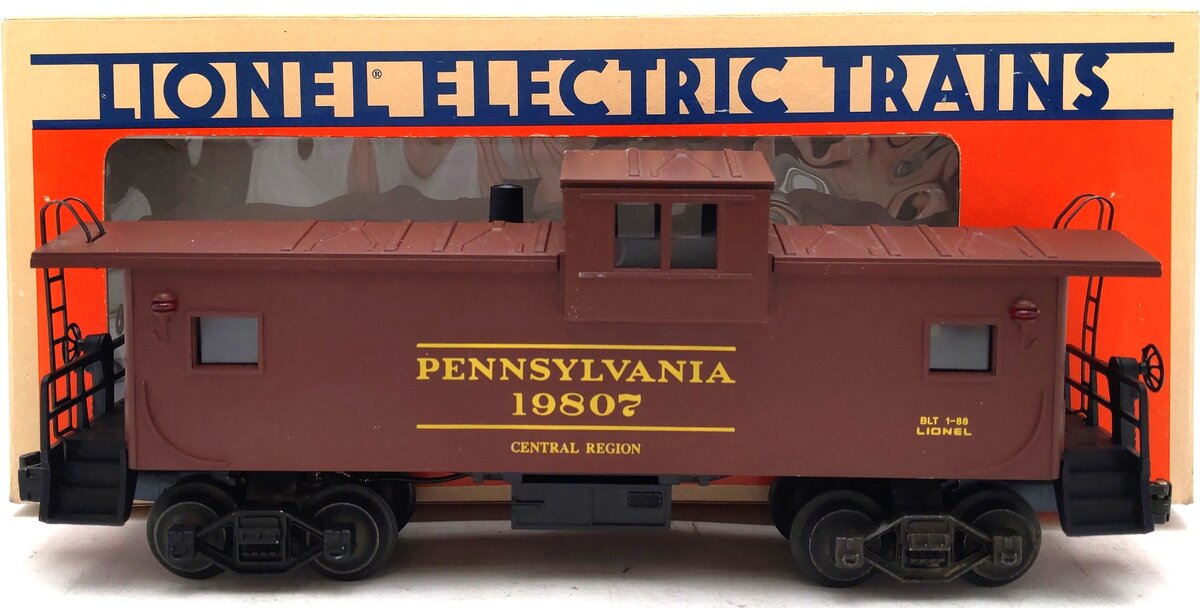 Lionel 6-19807 O Gauge Pennsylvania Extended Vision Smoking Caboose #19807 EX/Box