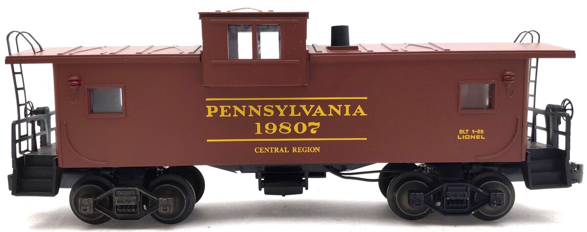 Lionel 6-19807 O Gauge Pennsylvania Extended Vision Smoking Caboose #19807 EX/Box