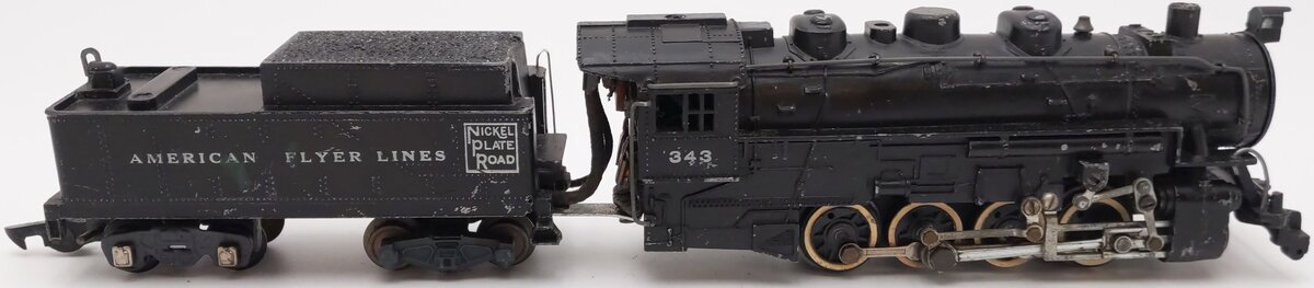 American Flyer 343 Vintage S Gauge Nickel Plate Road 0-8-0 Steam Switcher