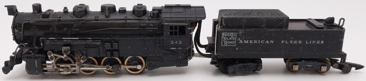 American Flyer 343 Vintage S Gauge Nickel Plate Road 0-8-0 Steam Switcher