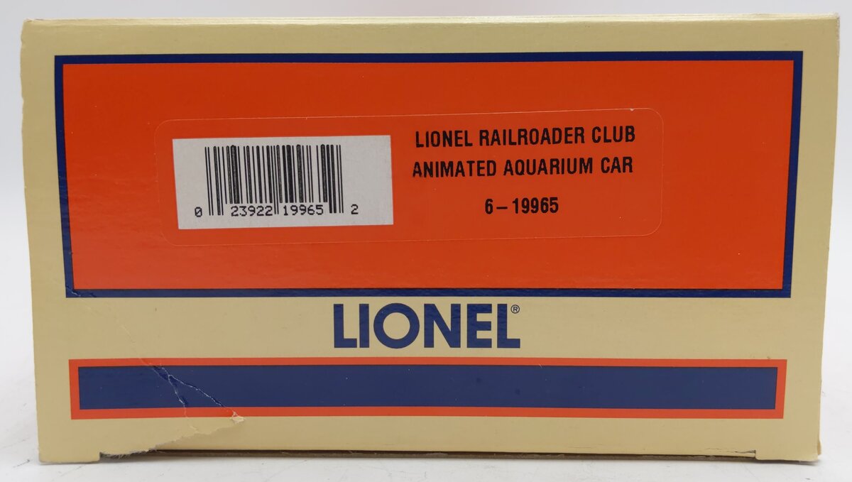 Lionel 6-19965 O Gauge LRRC Pete's Place Operating Aquarium Car #3435 EX/Box