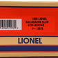 Lionel 6-19978 O Gauge Lionel RR Club Gold Member Boxcar Set LN/Box