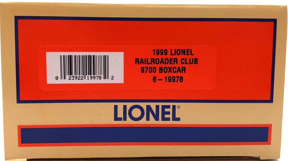 Lionel 6-19978 O Gauge Lionel RR Club Gold Member Boxcar Set LN/Box