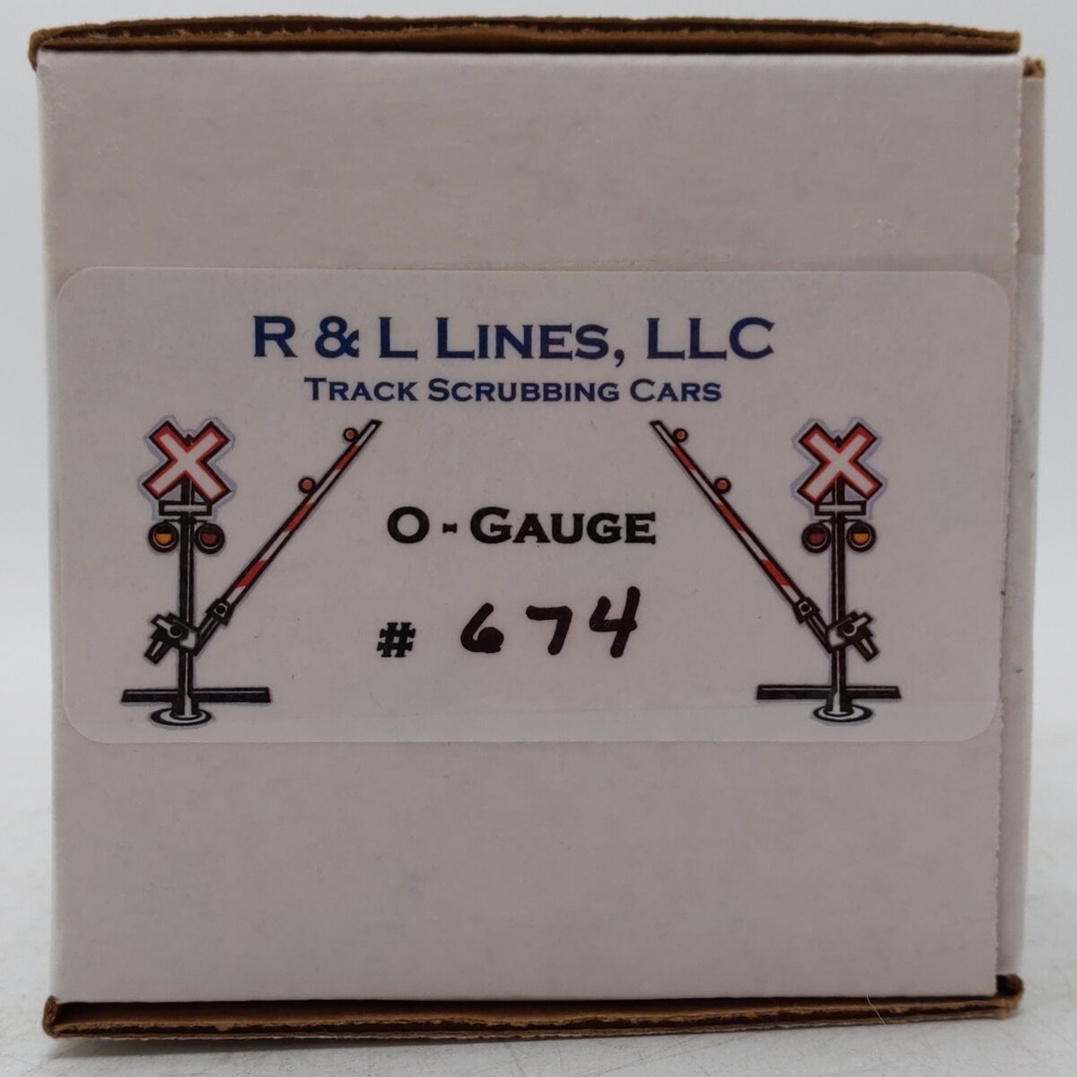 R&L Lines 674 O Gauge Track Cleaner Truck Freight Car w/ Track Cleaners EX/Box