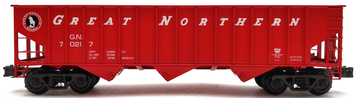 Weaver 70217 O Gauge Great Northern 3-Rail 3-Bay Coal Car #70217 LN/Box