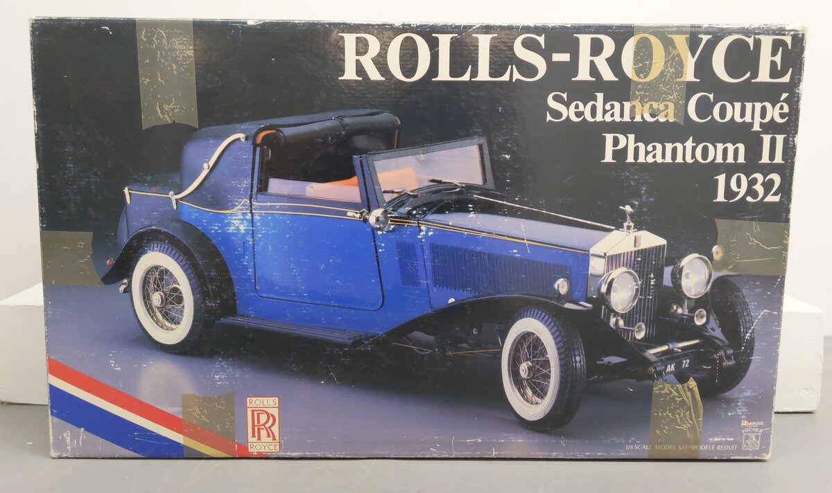 Pocher K72 1:8 Scale 1932 Rolls-Royce Phantom II Sedanca Coupe Model Kit EX/Box