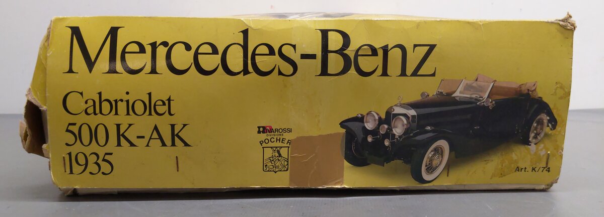 Pocher K74 1:8 1983 Mercedes-Benz Cabriolet 500K-AK Model Kit EX/Box