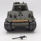 Tamiya Custom 1:16 2.4 GHz RC US M4A3E8 Sherman Medium Tank w/Futaba Controller EX