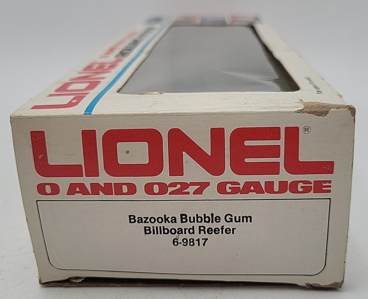 Lionel 6-9817 O Gauge Bazooka Bubble Gum Billboard Reefer #9817 EX/Box