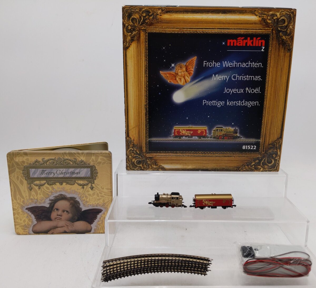 Marklin 81522 Christmas Z Gauge Steam Freight Starter Train Set EX/Box