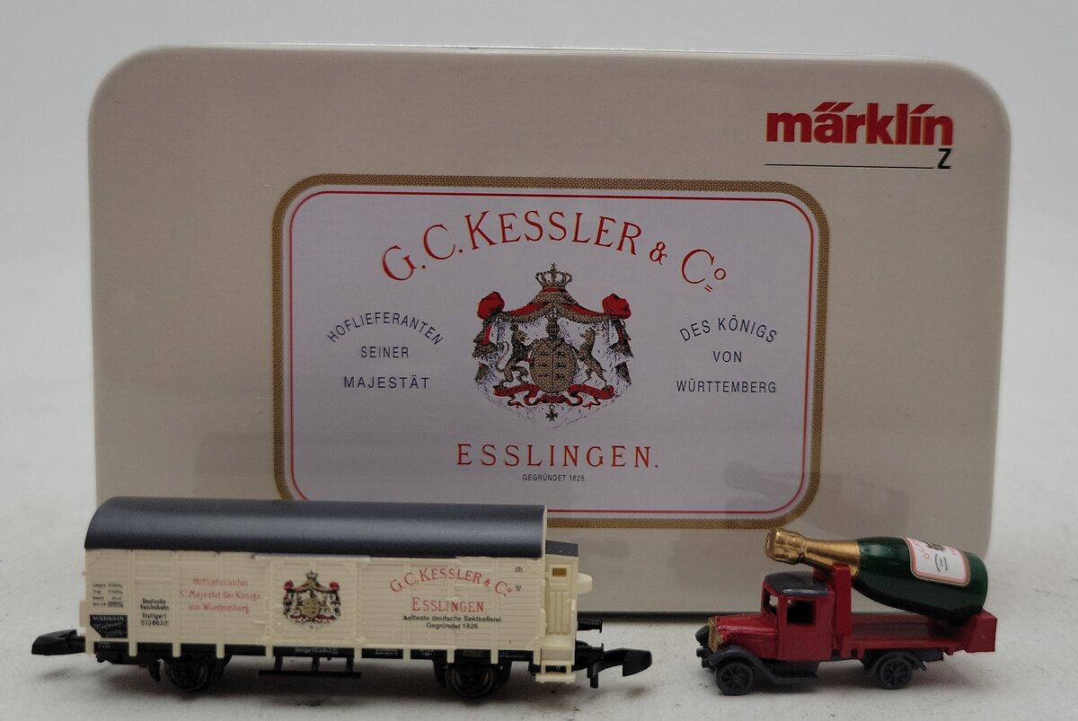 Marklin 2002 Z Scale G.C. Kessler Champaign 2002 Museum Car NIB