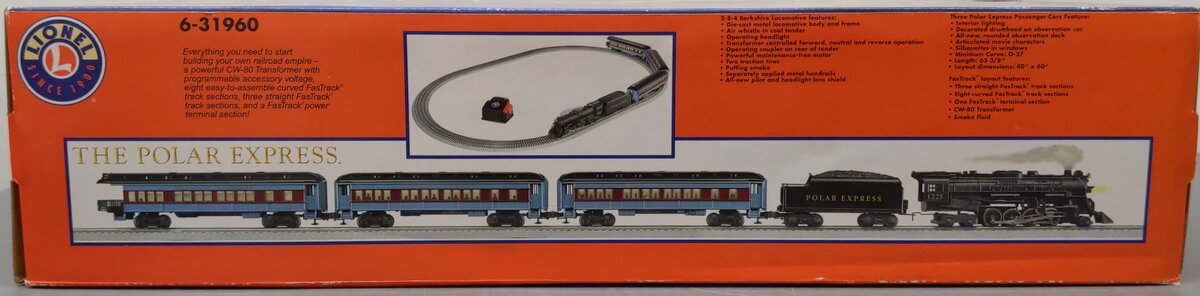 Lionel 6-31960 O Gauge The Polar Express Steam Train Set (No Track) LN/Box