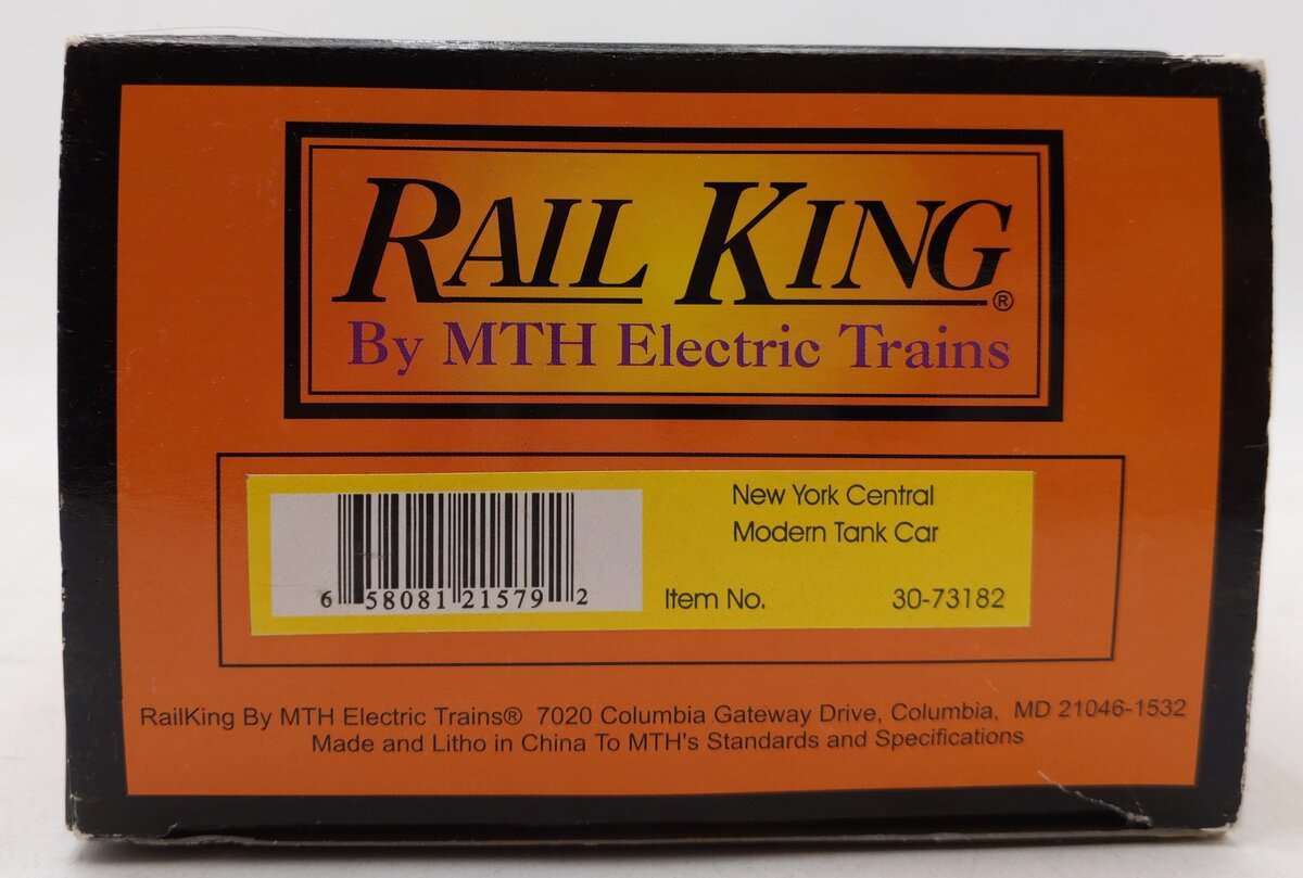 MTH 30-73182 O Gauge New York Central Modern Tank Car #16026 LN/Box