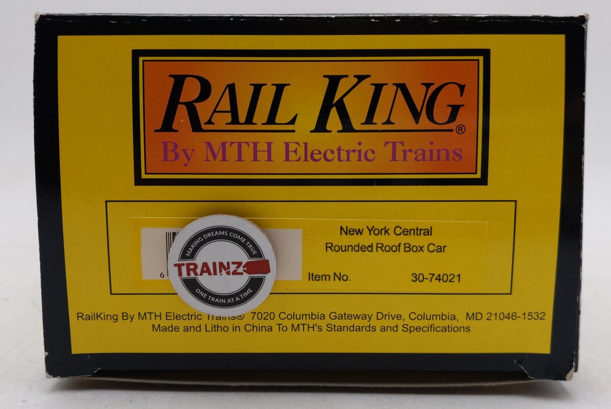 MTH 30-74021 O Gauge New York Central Rounded Roof Box Car #200494 LN/Box