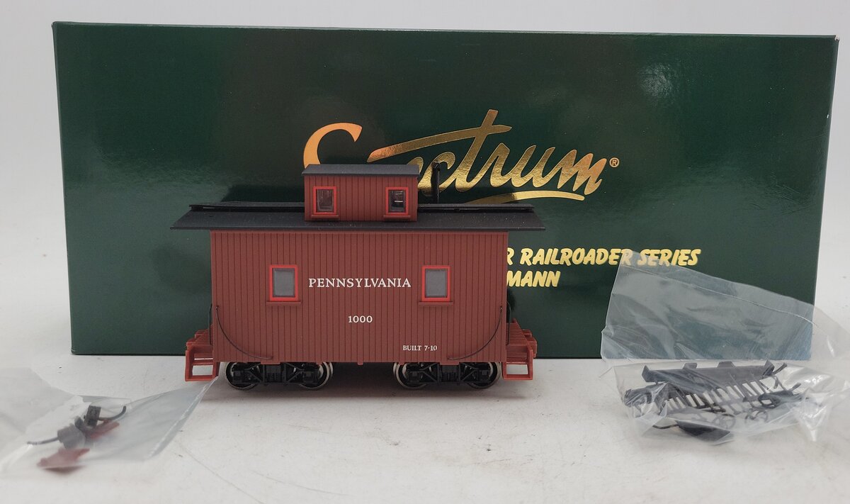 Bachmann 27714 On30 Pennsylvania 8-Wheel Bobber Caboose with Lights #1000 NIB