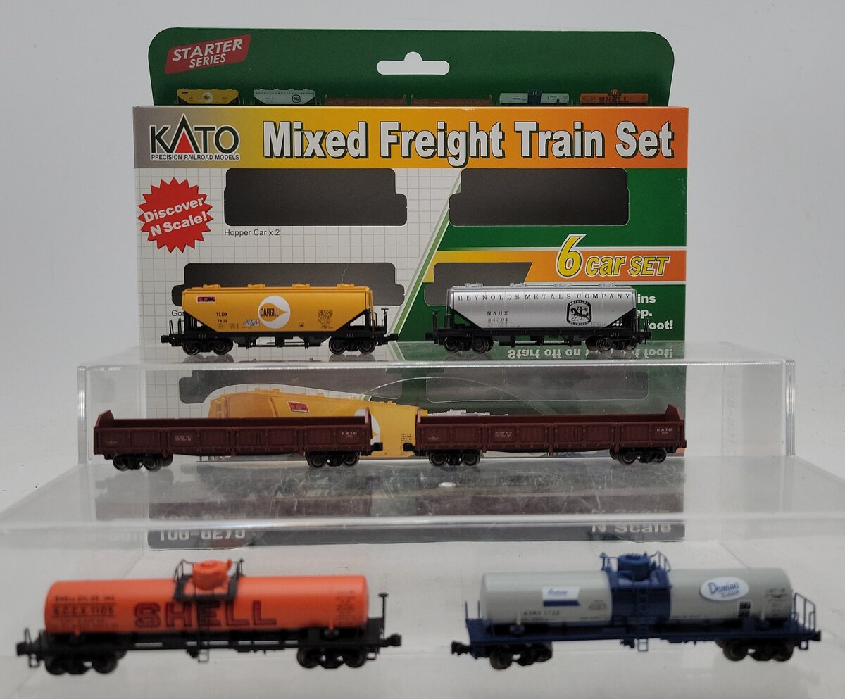 Kato 106-6275 N Mixed Freight Train Set (Set of 6) LN/Box