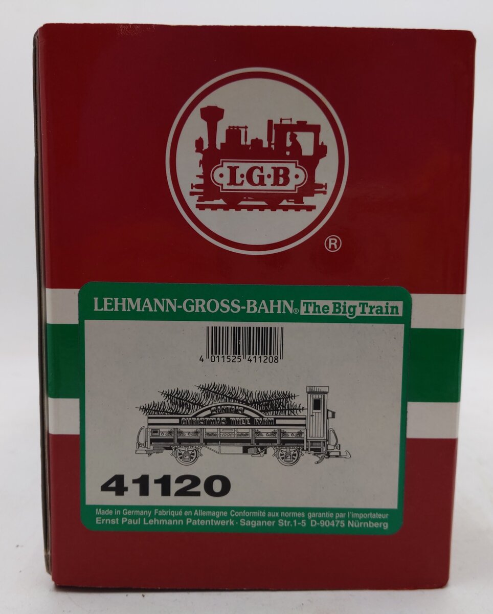 LGB 41120 G Scale Christmas Tree Farm Gondola LN/Box