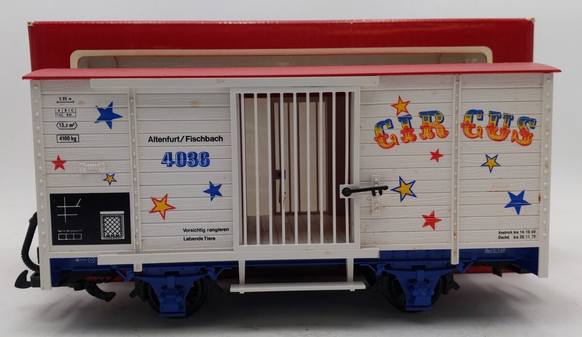 LGB 4036 G Scale Circus Animal Wagon EX/Box