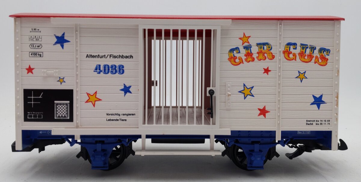 LGB 4036 G Scale Circus Animal Wagon EX/Box