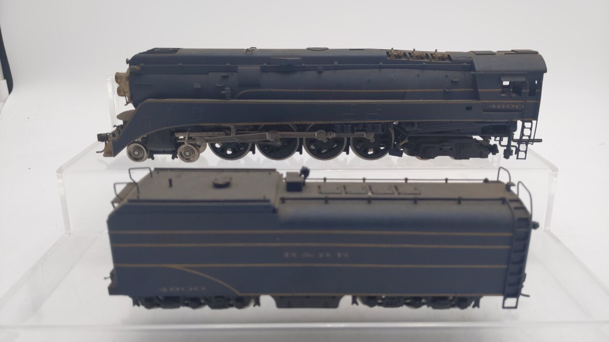HO Scale BRASS CUSTOM Rutland & Rock Ridge 4-8-4 Steam Locomotive & Tender #4800