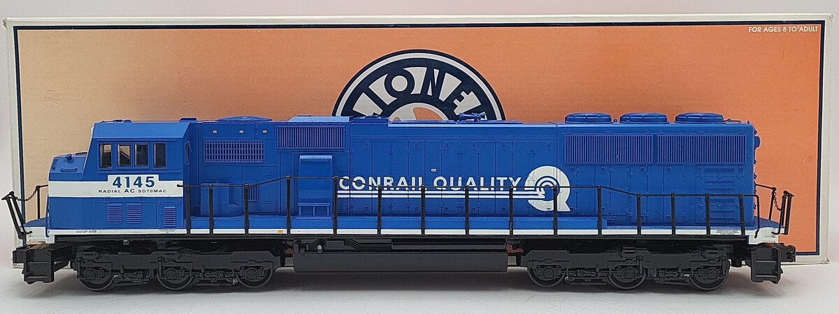 Lionel 6-18238 O Gauge Conrail SD70 Diesel Locomotive w/Railsounds #4145 EX/Box
