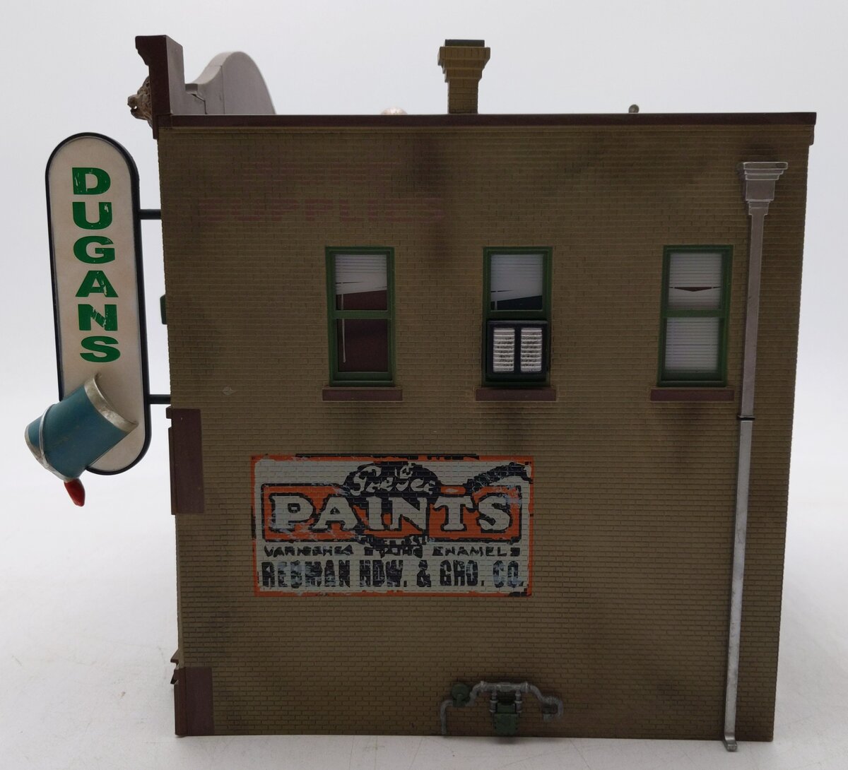 Woodland Scenics BR5853 O Scale Built-&-Ready Dugan's Paint Store Building EX