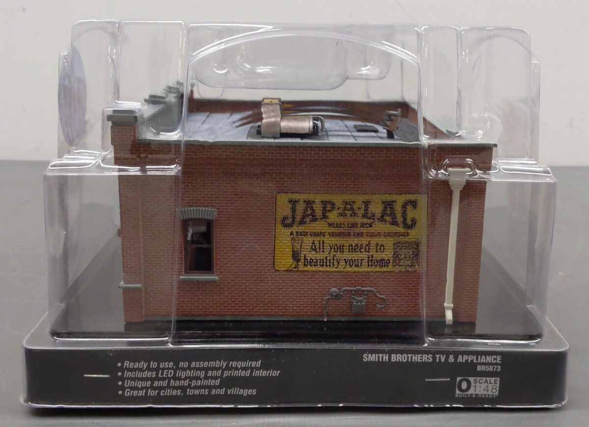 Landmark Structures BR5873 O Scale Smith Brothers TV& Appliance Store MT/Box