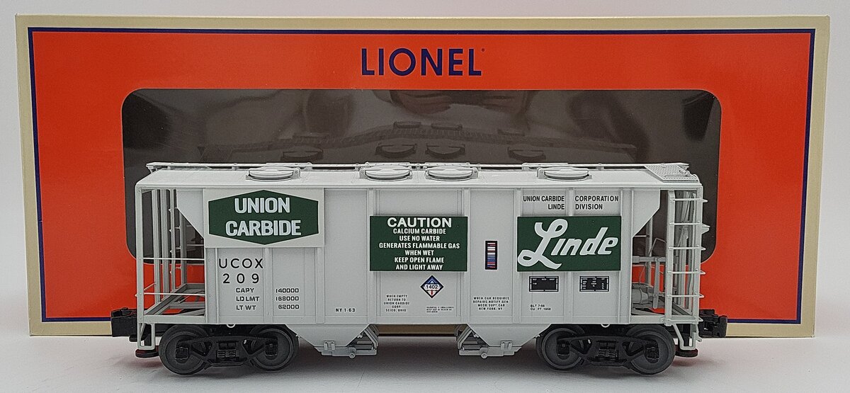 Lionel 6-85101 O Linde PS-2 Covered Hopper #209 LN/Box