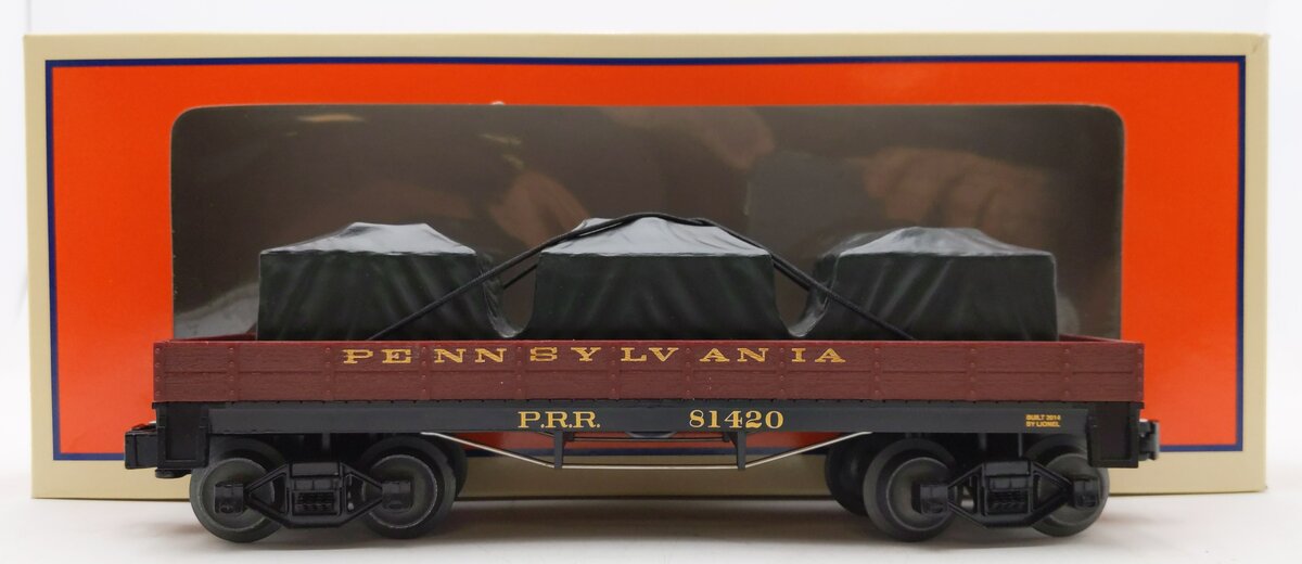 Lionel 6-81420 O PRR Truss Rod Gondola w/Tarp Load LN/Box