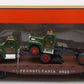 Lionel 6-17518 O Gauge Pennsylvania Flatcar with 2 Corgi Mack AEC Trucks #9823 EX/Box