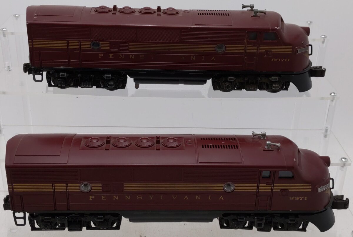 Lionel 6-8970 O Gauge Pennsylvania F3 Tuscan AA Diesel Locomotive Set EX