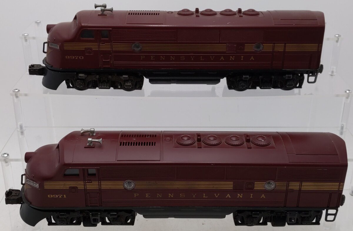 Lionel 6-8970 O Gauge Pennsylvania F3 Tuscan AA Diesel Locomotive Set EX