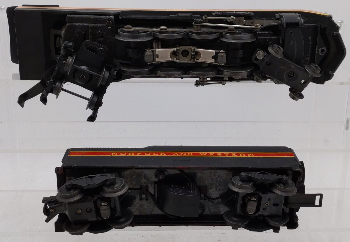 Lionel 746 Vintage O N&W J Class 4-8-4 Steam Locomotive & Tender w/ Long Stripe VG