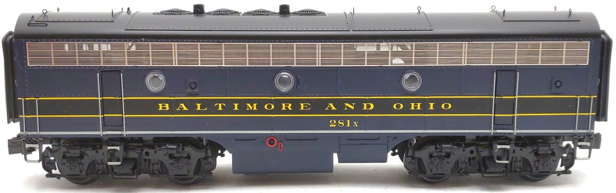 MTH 20-20605-3 O Baltimore & Ohio F-7 Non-Powered B-Unit Diesel #281X LN/Box