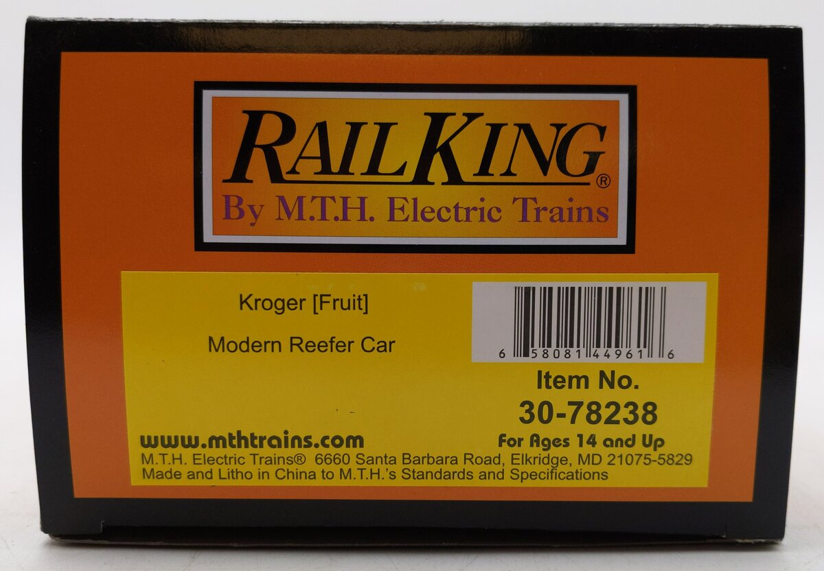 MTH 30-78238 O Kroger [Fruit] Modern Refrigerator Car #1883 LN/Box